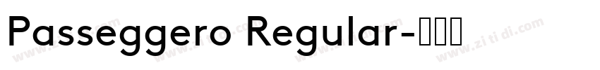 Passeggero Regular字体转换